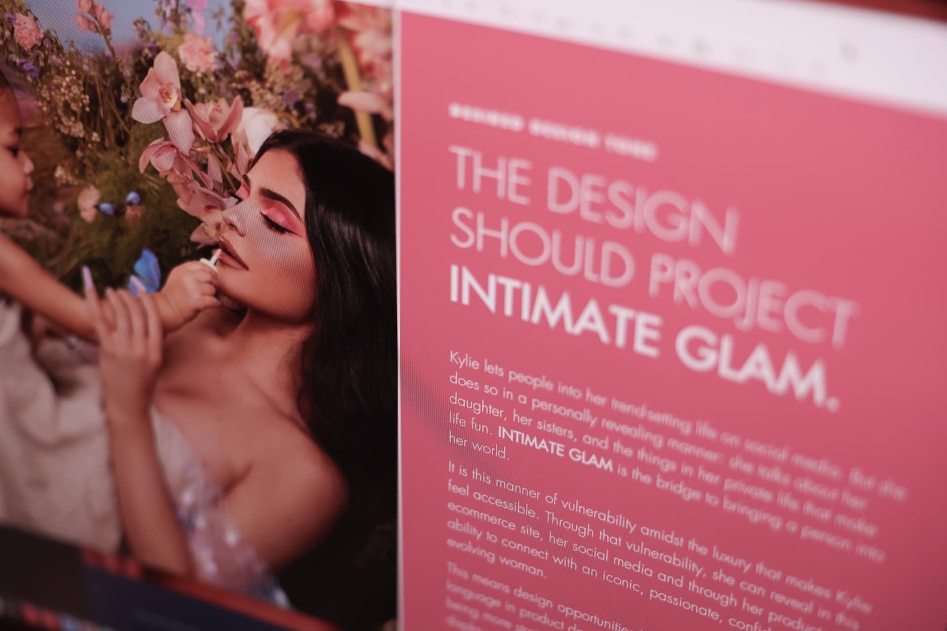 Kylie Beauty editorial and intimate glam direction